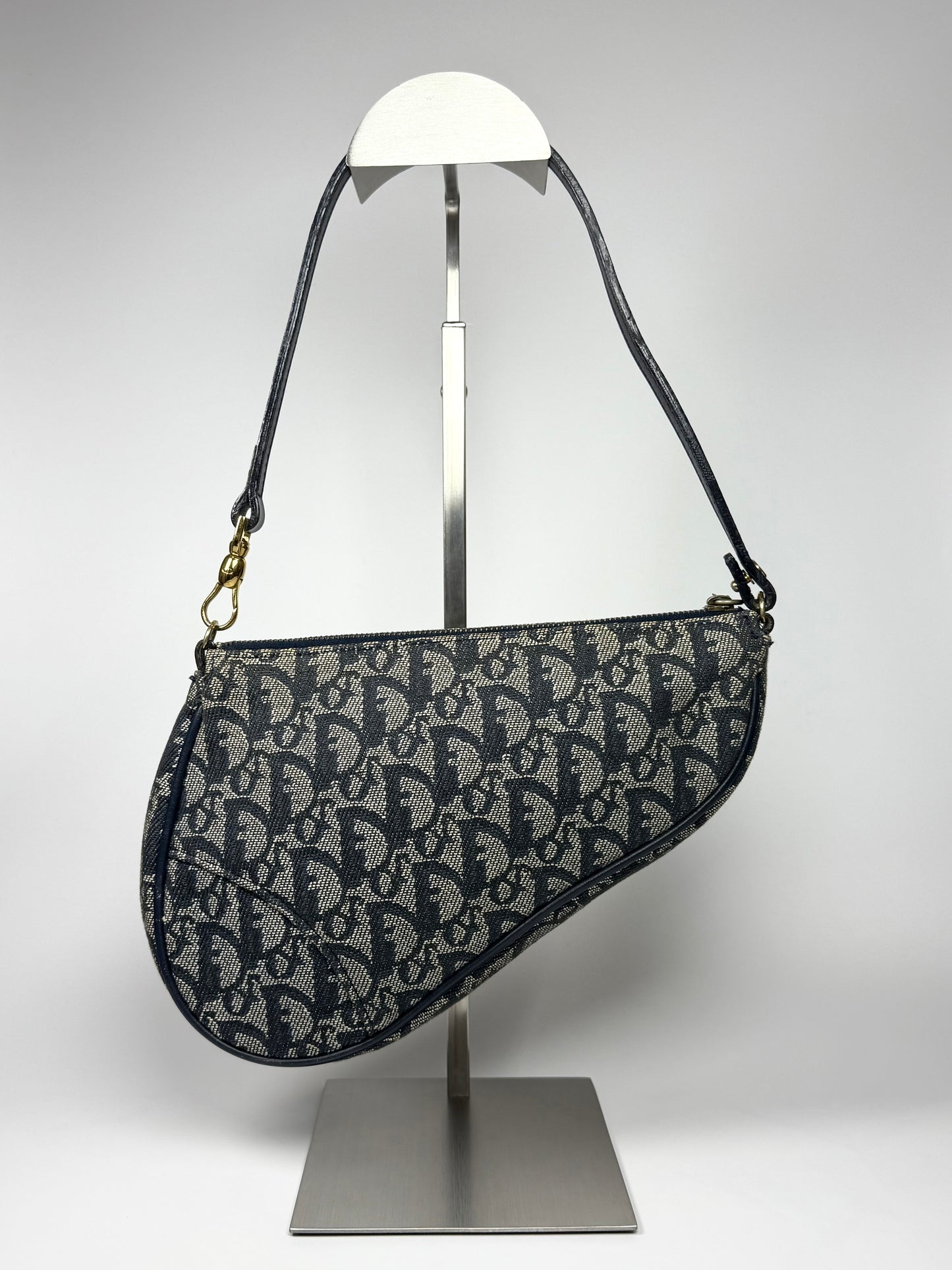 Dior Trotter Saddle Bag Blue