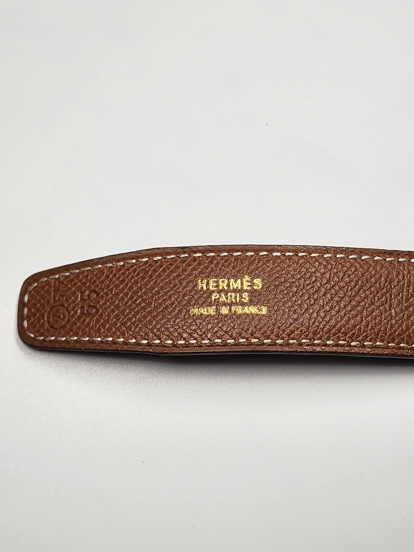 Hermes Reversible Mini Constance Belt - Brown