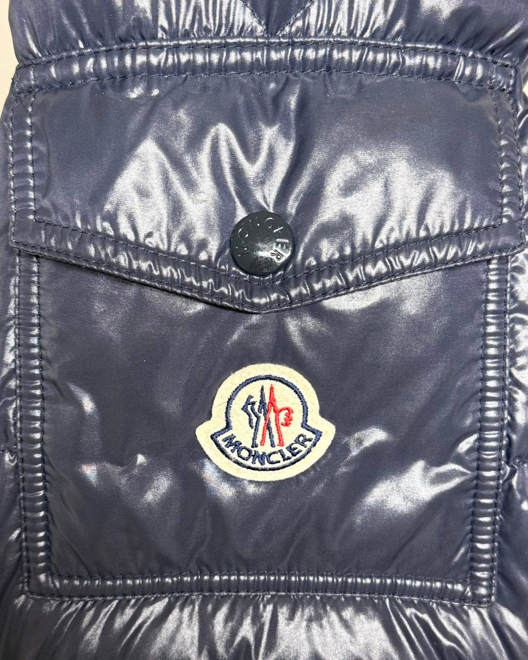 Moncler- Maya Hooded Short Down Jacket Navy