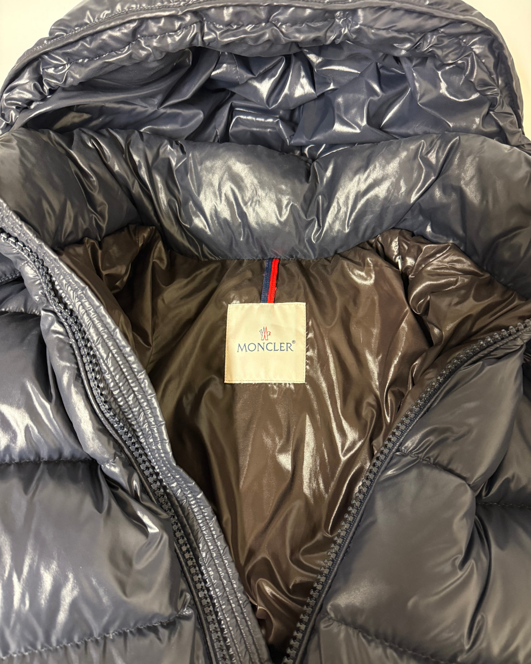 Moncler- Maya Hooded Short Down Jacket Navy