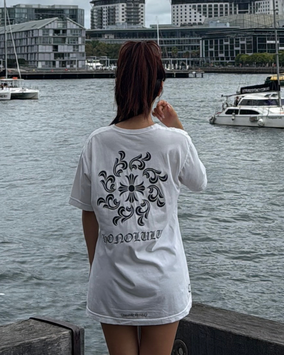 Chrome Hearts Honolulu Horseshoe Pocket Tee