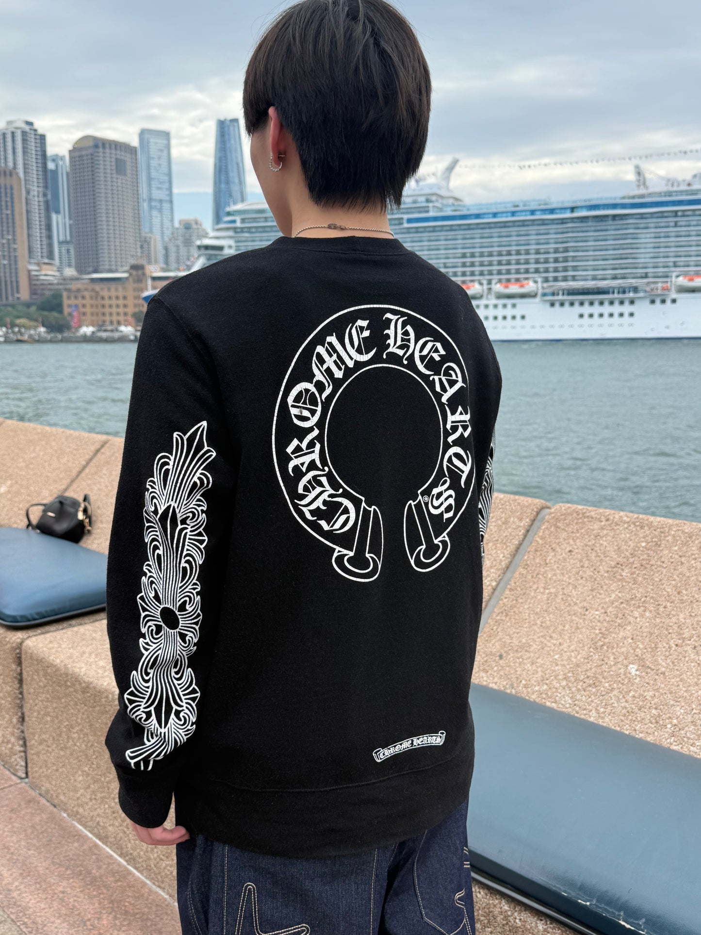 Chrome Hearts Long Sleeve Horse Shoe T-shirt