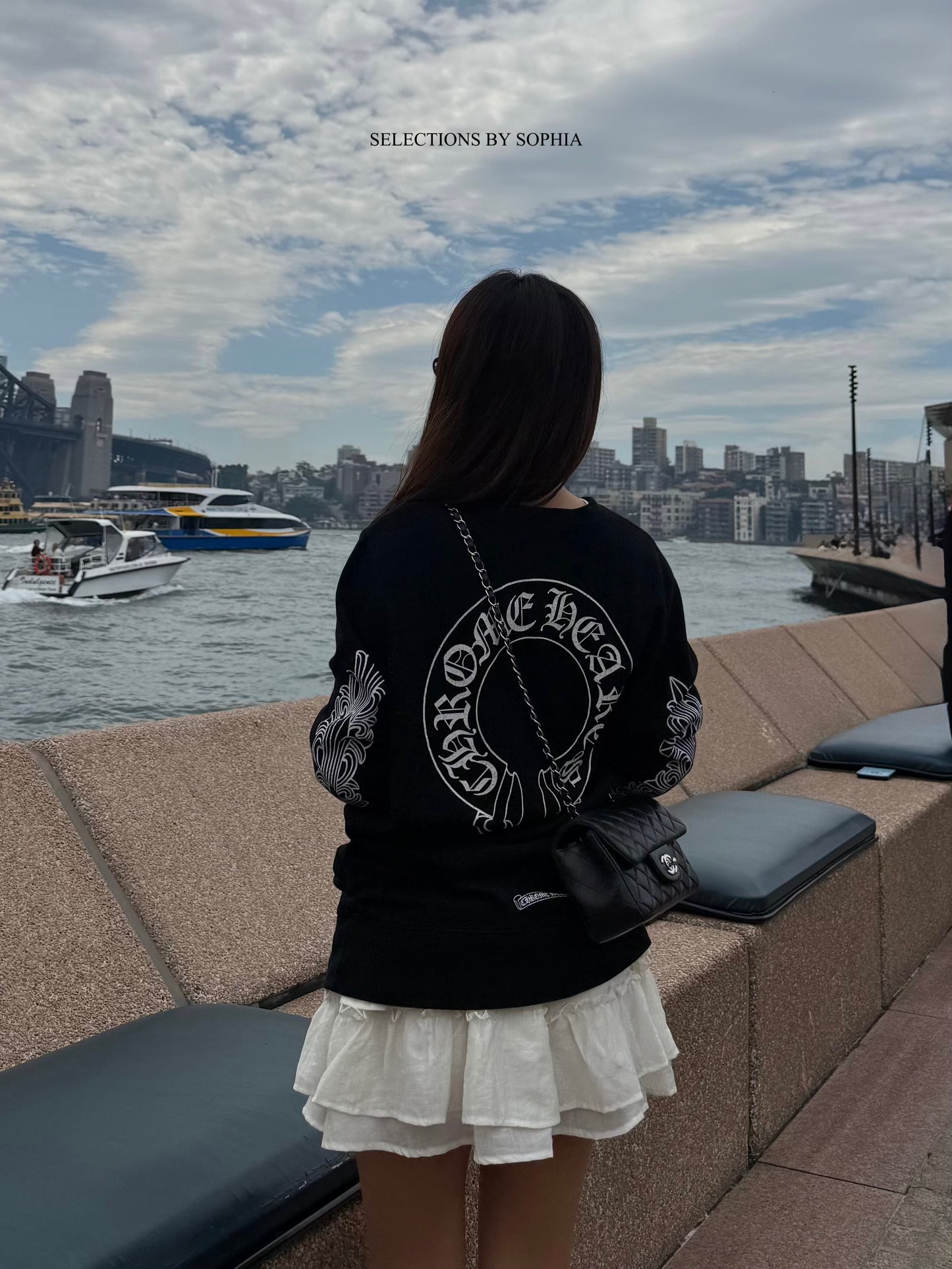 Chrome Hearts Long Sleeve Horse Shoe T-shirt