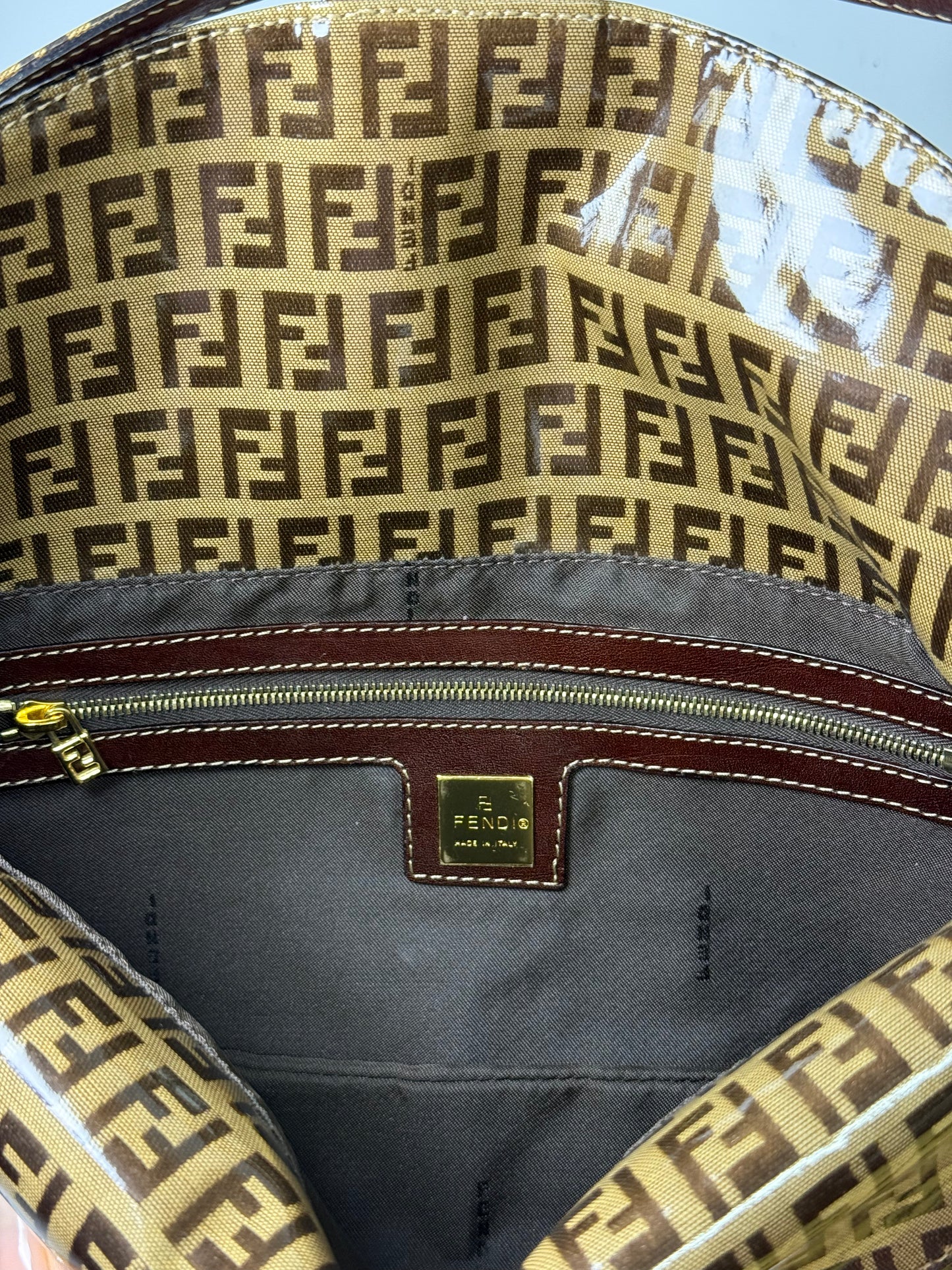 Fendi - Monogram Vinyl Shoulder Bag