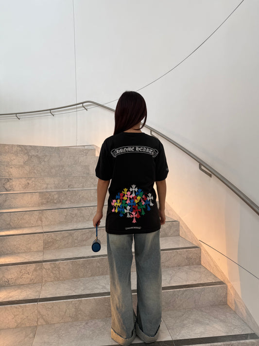 Chrome Hearts Multi Colour Cross T-Shirt